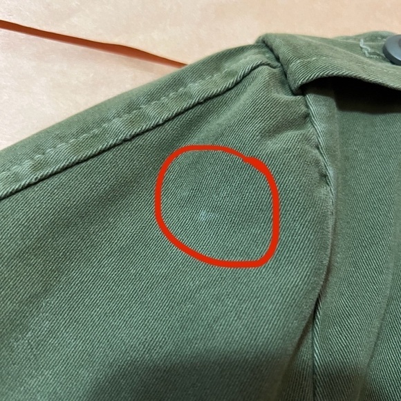 Jen's Pirate Booty x Free People Military Utility Jacket Boho Trim Green Size S - Picture 10 of 15